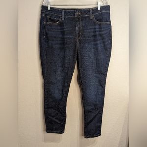 Sz 16 Short Dark Jeans - curvy high waist